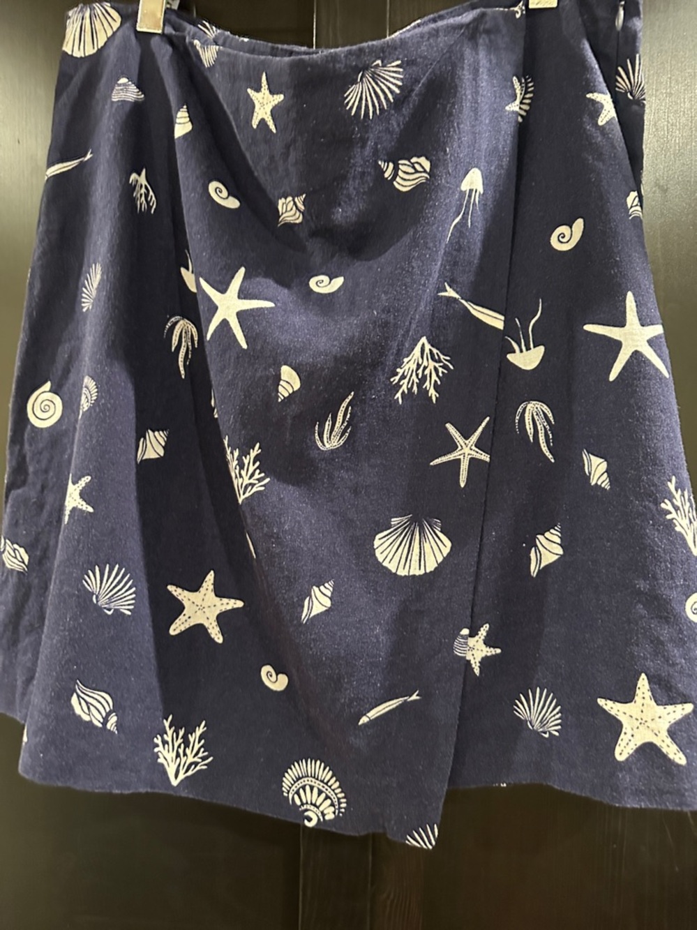 a new day Navy Blue Skort with White Sea Life Print